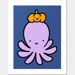 Pumpkin Octopus Posters and Art